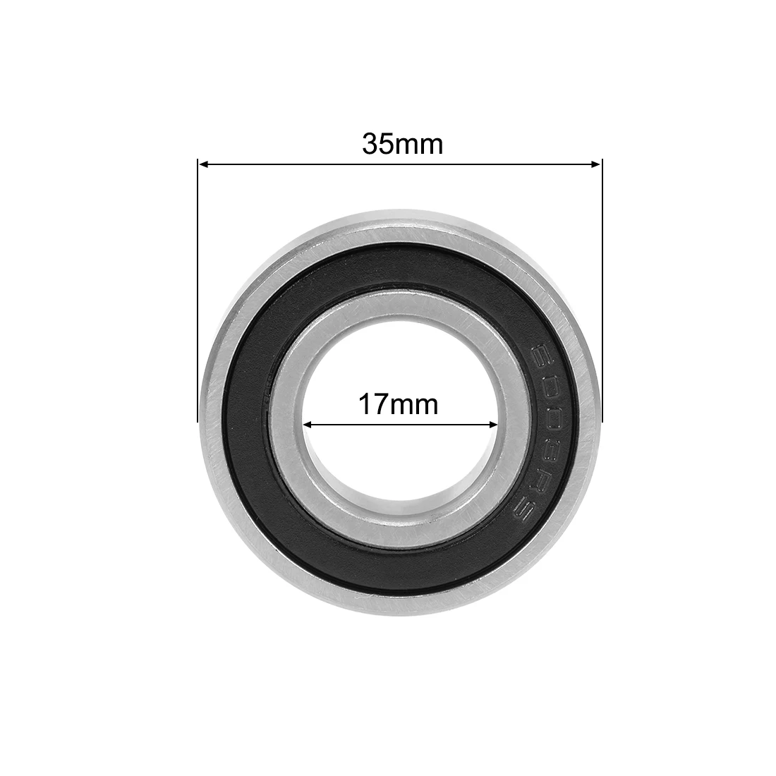 

uxcell 2-Pack 6003-2RS Deep Groove Ball Bearing 17x35x10mm Double Sealed ABEC-3 Bearings