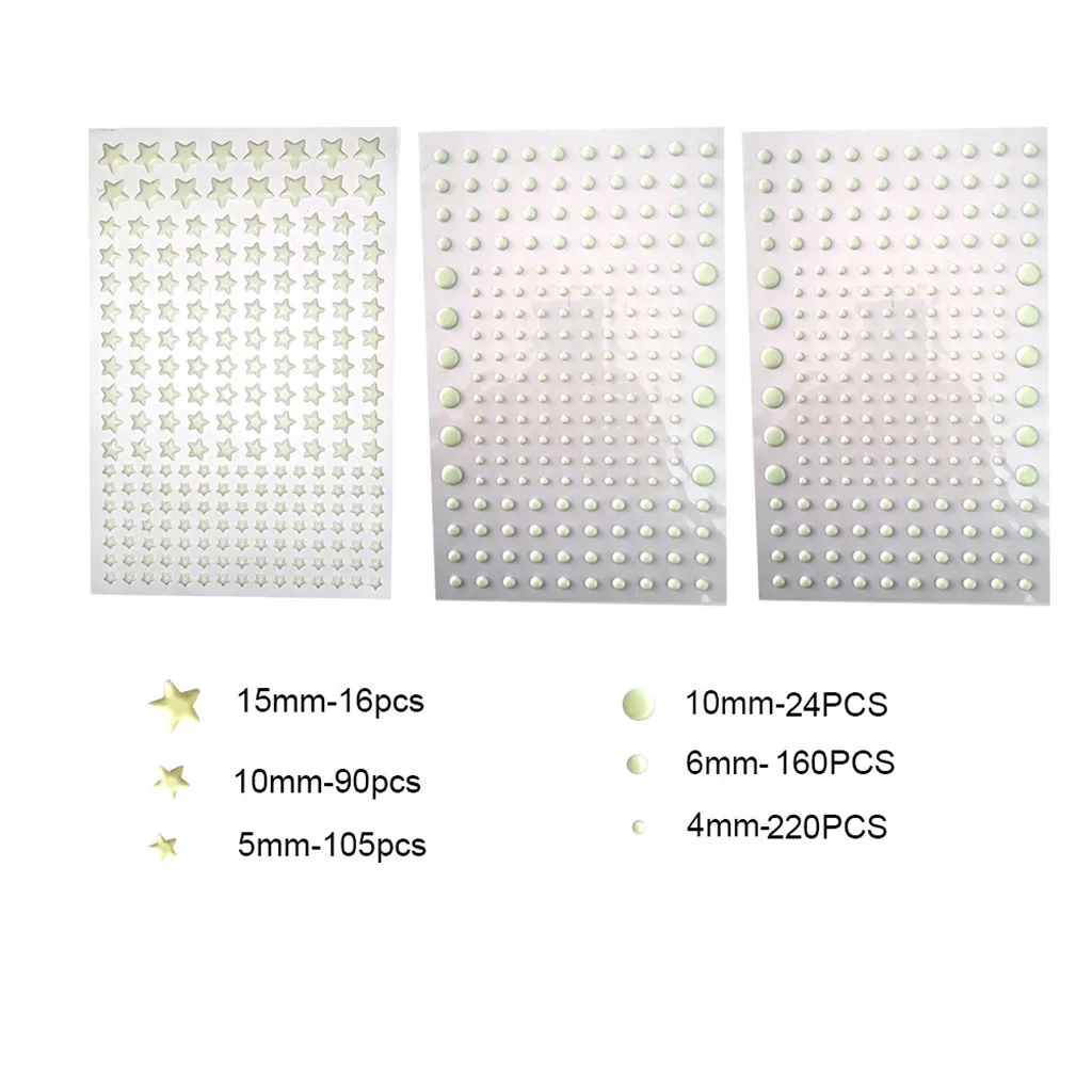 Коробке из под световой обои 3D звезды светится в темноте флуоресцентные