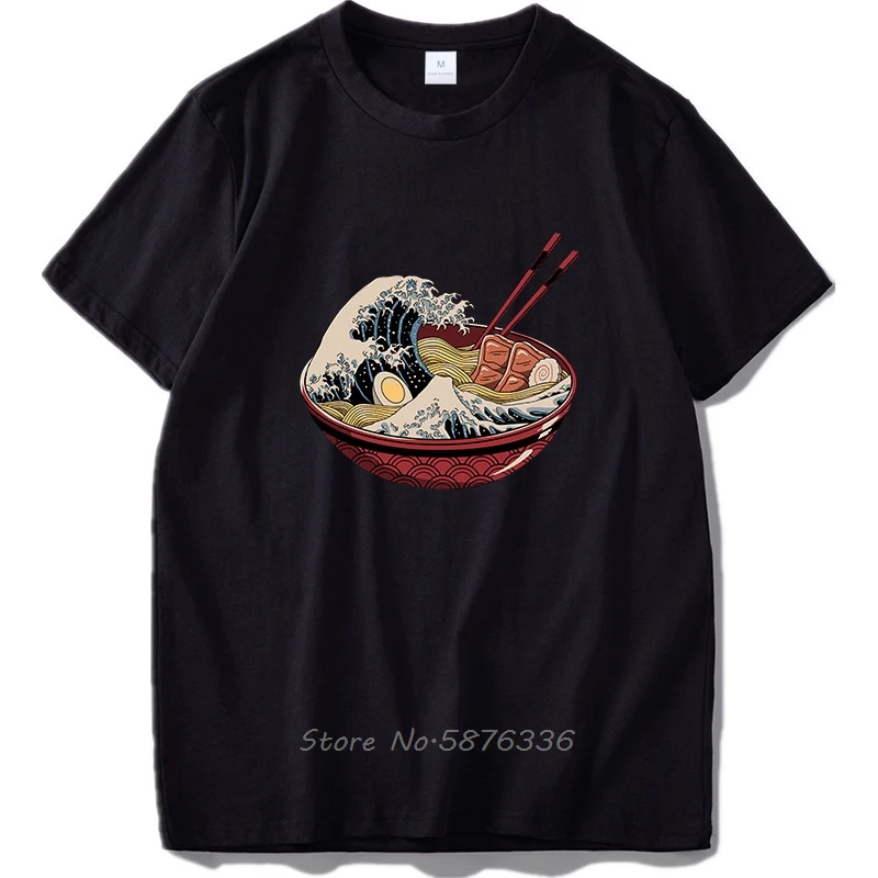 Футболка Rame Great Wave мужская хлопковая модная тенниска в японском стиле майка с