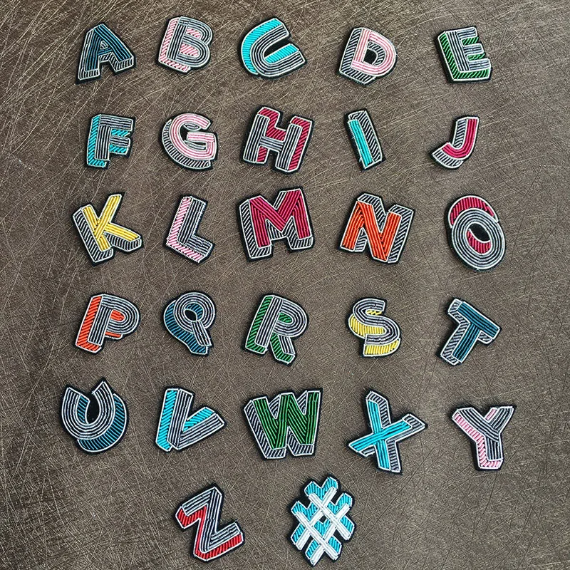 A Z 1 шт. нашивки с вышитыми буквами и английским алфавитом одежда аппликацией