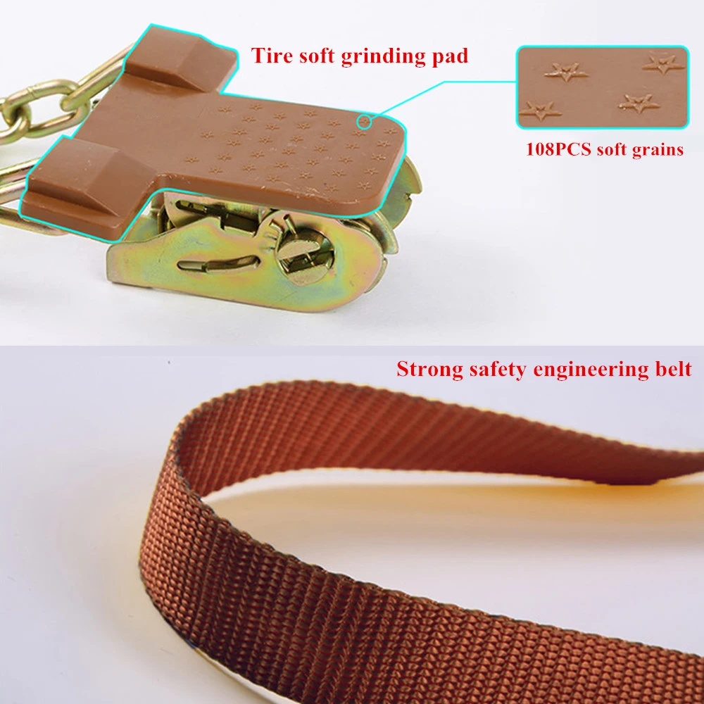 

1pcs Car Anti-skid Chains Steel Wear Resistant Universal Metal Snow Chain for Snow Sand Road