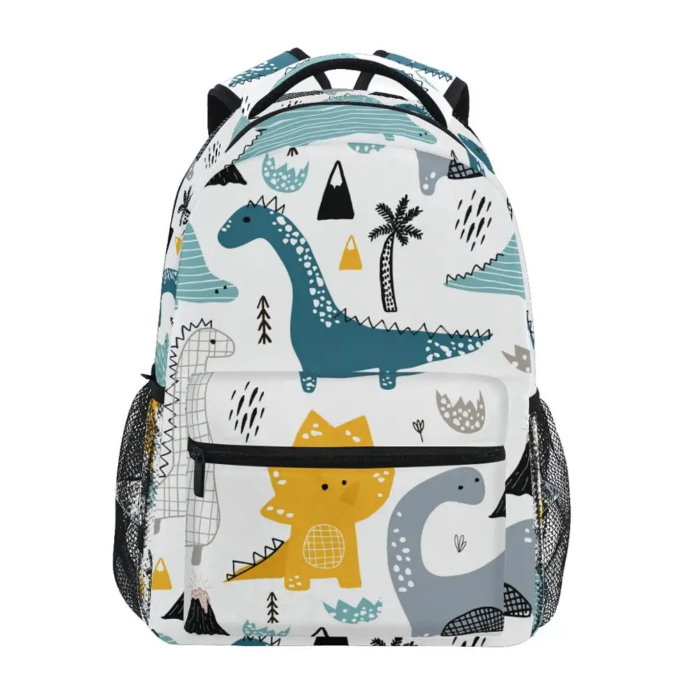 

Школьный рюкзак для мальчиков и девочек, детский Ранец с принтом динозавра, сумка для учеников с мультяшными животными для книг