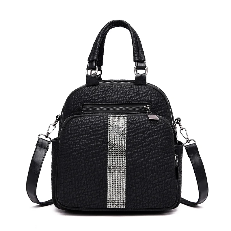 

Модный женский многофункциональный рюкзак из искусственной кожи, повседневная сумка на плечо, школьный ранец для подростков, модные женски...