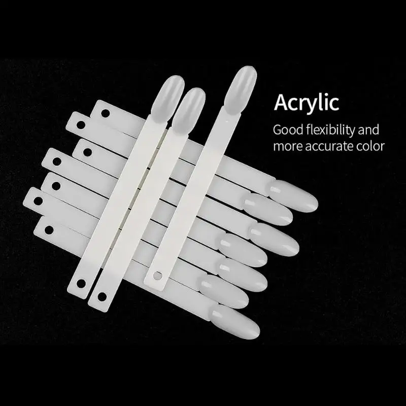 50 шт. накладные ногти с круглой головкой железное кольцо веер цветная карта