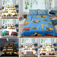 23pcs simple cartoons car pattern bedding sets high quality child duvet cover comforter soft twin single full queen king size