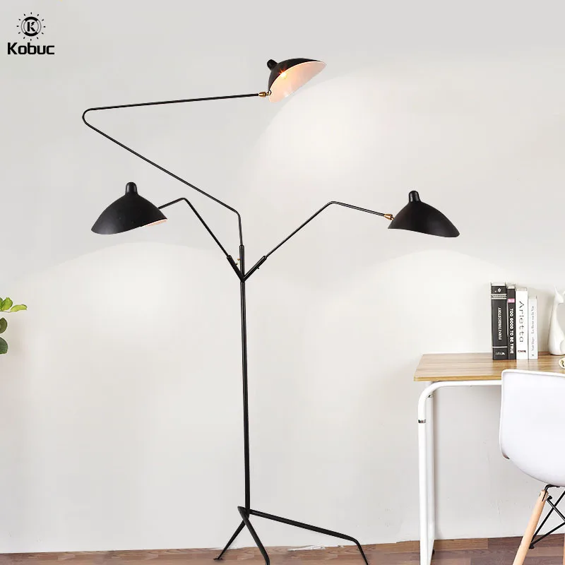 

Kobuc Creative Nordic Corner Floor Lamp Modern LED Rod Floor Lamps for Living Room Bedroom Adjust Standing Light Indoor Lighting
