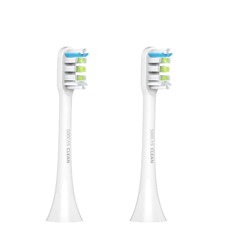 Оригинальная Xiaomi Soocas X3 X1 X5 Replament головка зубной щетки оригинальная Высококачественная 2 штуки и 3 цвета для Xiaomi Soocas X3