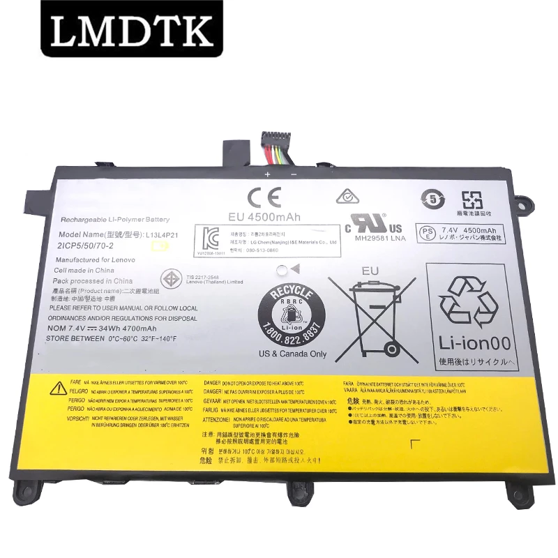 LMDTK Новый L13L4P21 L13S4P21 Аккумулятор для ноутбука Lenovo YOGA 2 11 20428/ 20332 6&quot | Компьютеры и