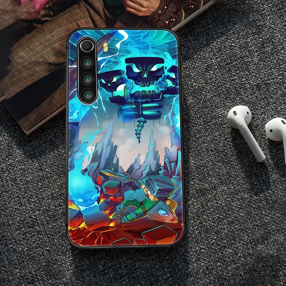 

MINI world Sandbox Phone Case Cover Hull For XIAOMI Redmi 7a 8a S2 K20 NOTE 5 5a 6 7 8 8t 9 9s pro max black cell cover tpu Etui