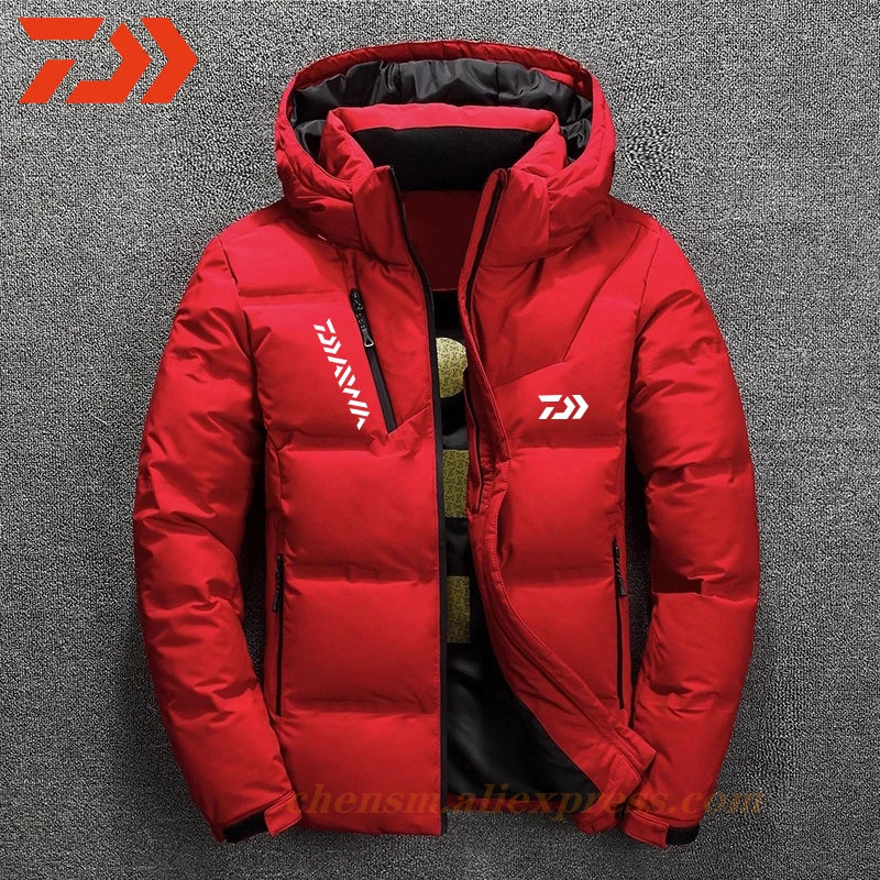 

Daiwa Fishing Clothing Men Jacket Winter Fishing SuitsThicken Fishing Wear Warm Zipper Pocket Fishing Shirts Men Fishing Clothes