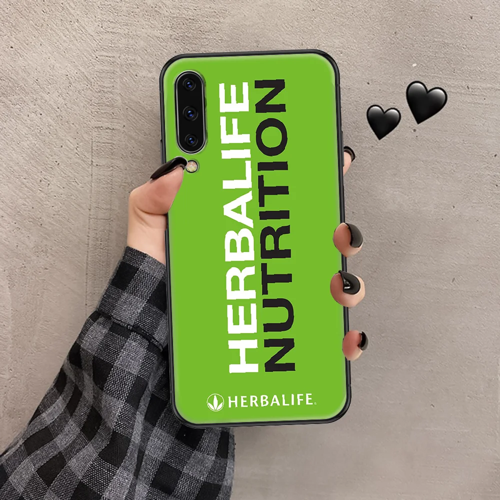 

brand herbalifes fashion Phone case For Samsung Galaxy A 3 5 7 8 10 20 21 30 40 50 51 70 71 E S 2016 2018 4G black silicone