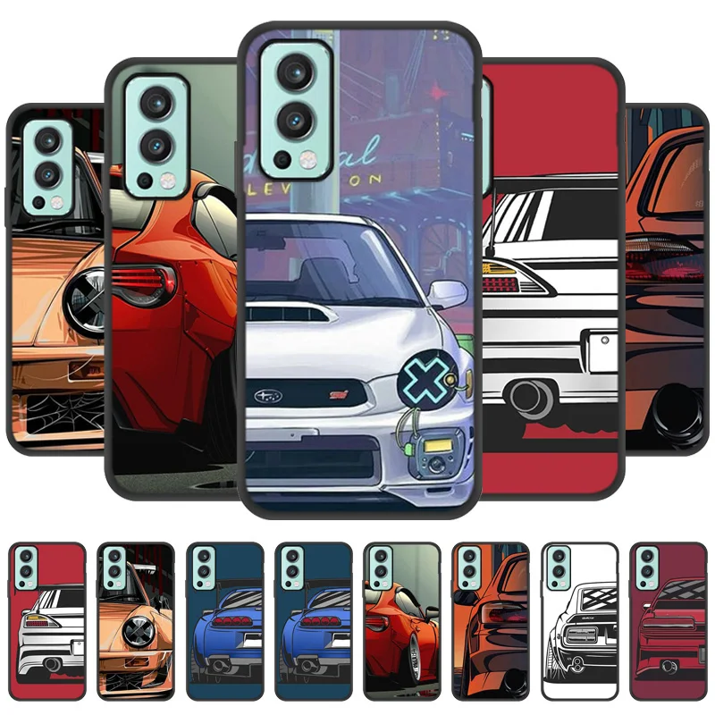 

Sport Car Case For OnePlus Nord 2 Case Soft Silicon Funda For Oneplus 7 7T 8 9 Pro 8T Cover Back Shell One Plus 9 Nord N10 N100