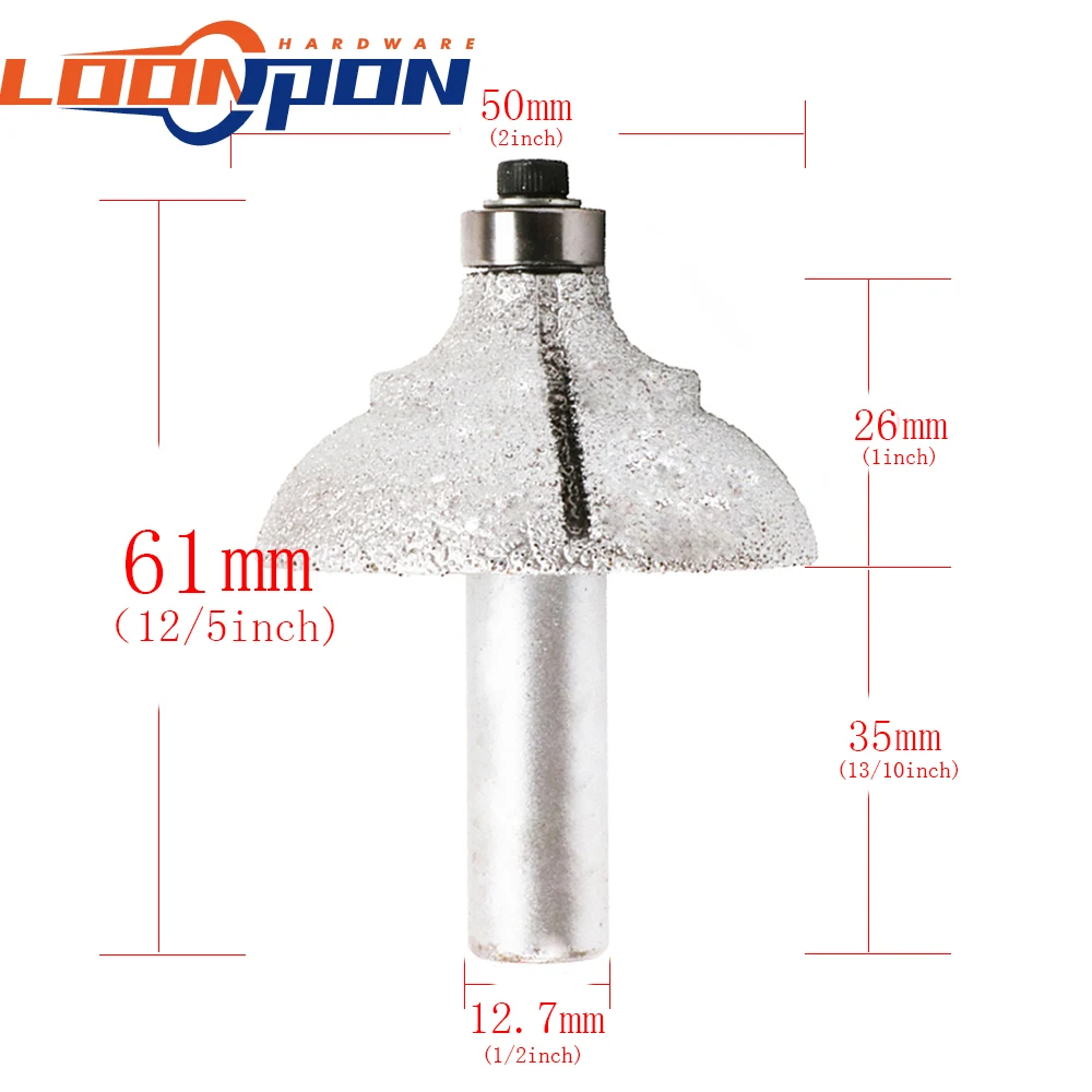 V Вакуумные Паяные алмазные паяльные фрезы для гранита мрамора фрезерный станок