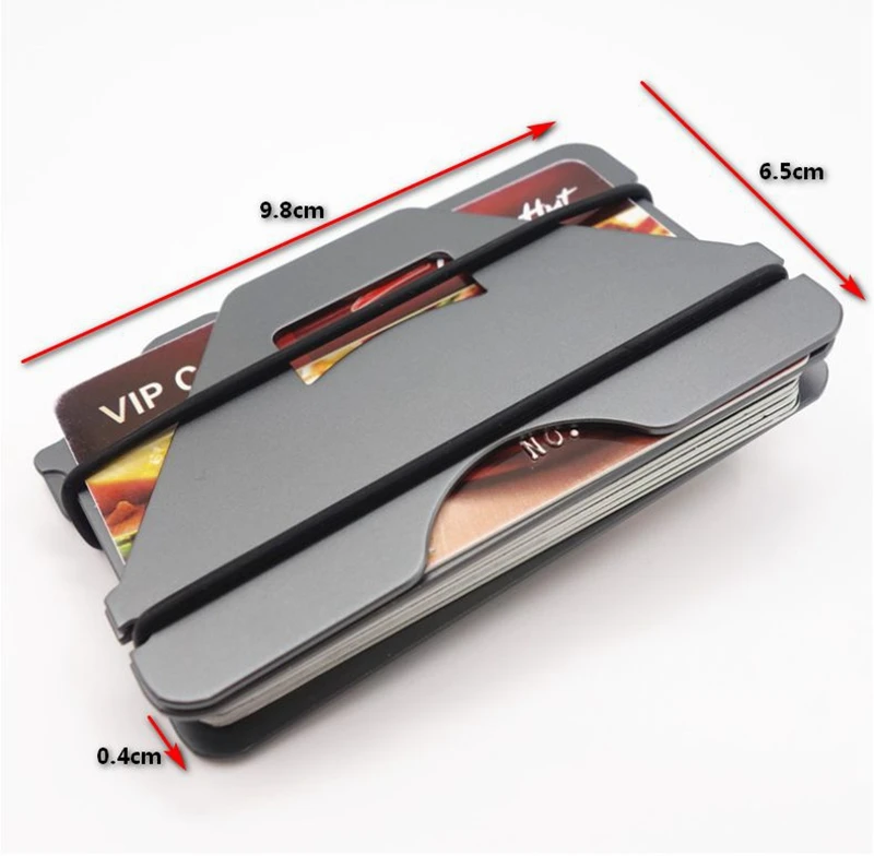 Дизайн Алюминиевый металлический RFID блокирующий кредитный держатель для карт минималистичный кошелек для карт для мужчин Женский кошелек для путешествий Органайзер красочный