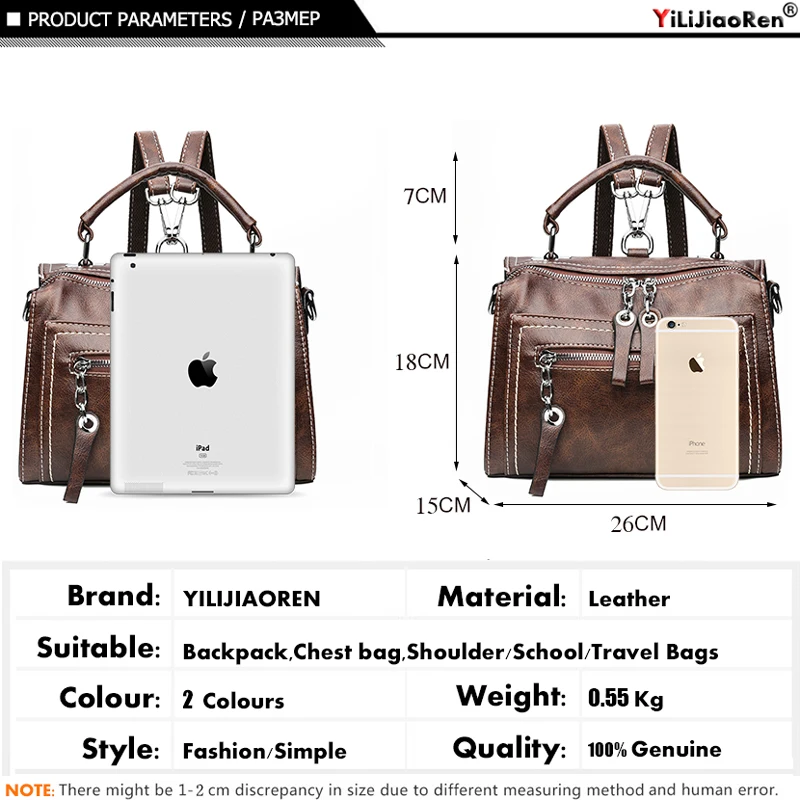 Винтажный маленький рюкзак для женщин элегантная кожаная мини-сумка на плечо