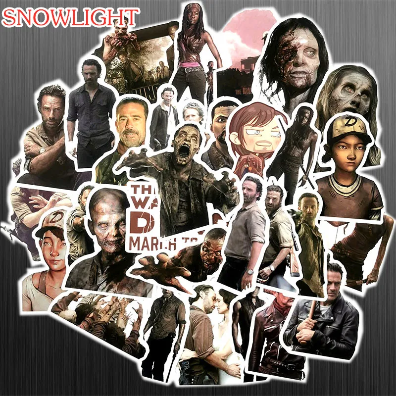 10/50 pcs/packTV серии с изображениями из сериала Ходячие мертвецы Стикеры s на ноутбук