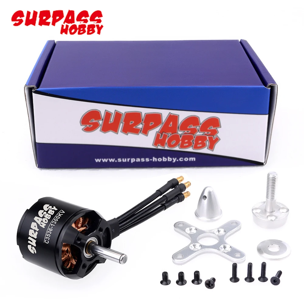 14-полюсный бесщеточный двигатель Surpass Hobby C3536 2814 910KV/1050KV/1300KV/1500KV для радиоуправляемого самолета, планера с неподвижным крылом, игрушка Warbirds