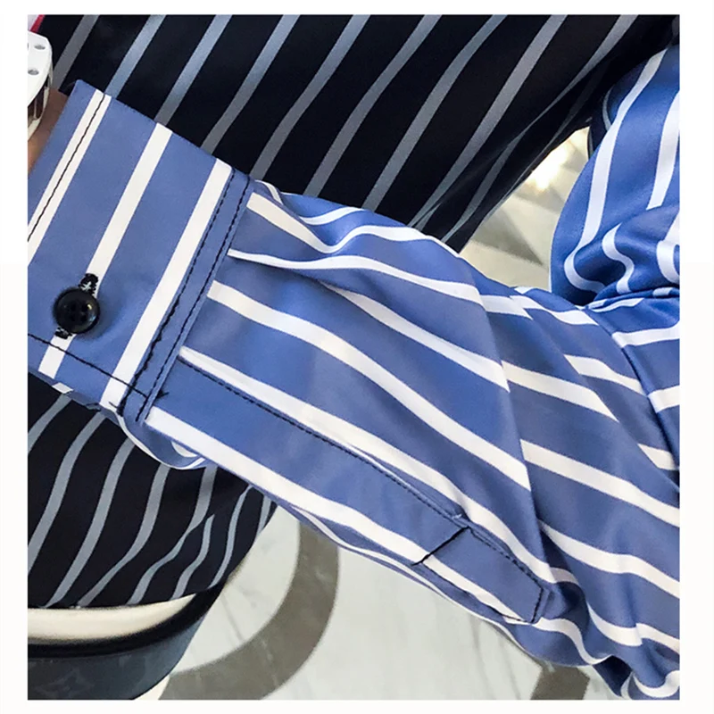 

Colorful Vertical Striped Shirts For Men Autumn Brand Men Clothing Long Sleeve Casual Shirt Hombre Streetwear Men's Shirts V232