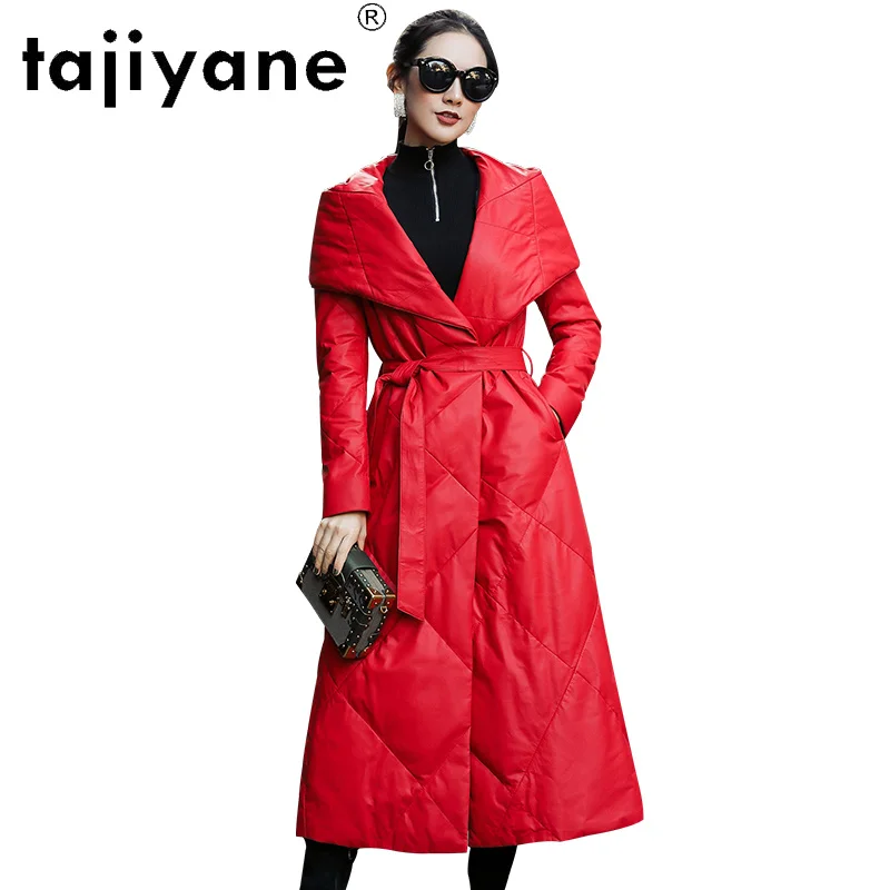 

Genuine Clothes Leather for Women Woman Real Sheepskin Jackets Female White Duck Down Coats Clothes Abrigo Mujer TN812