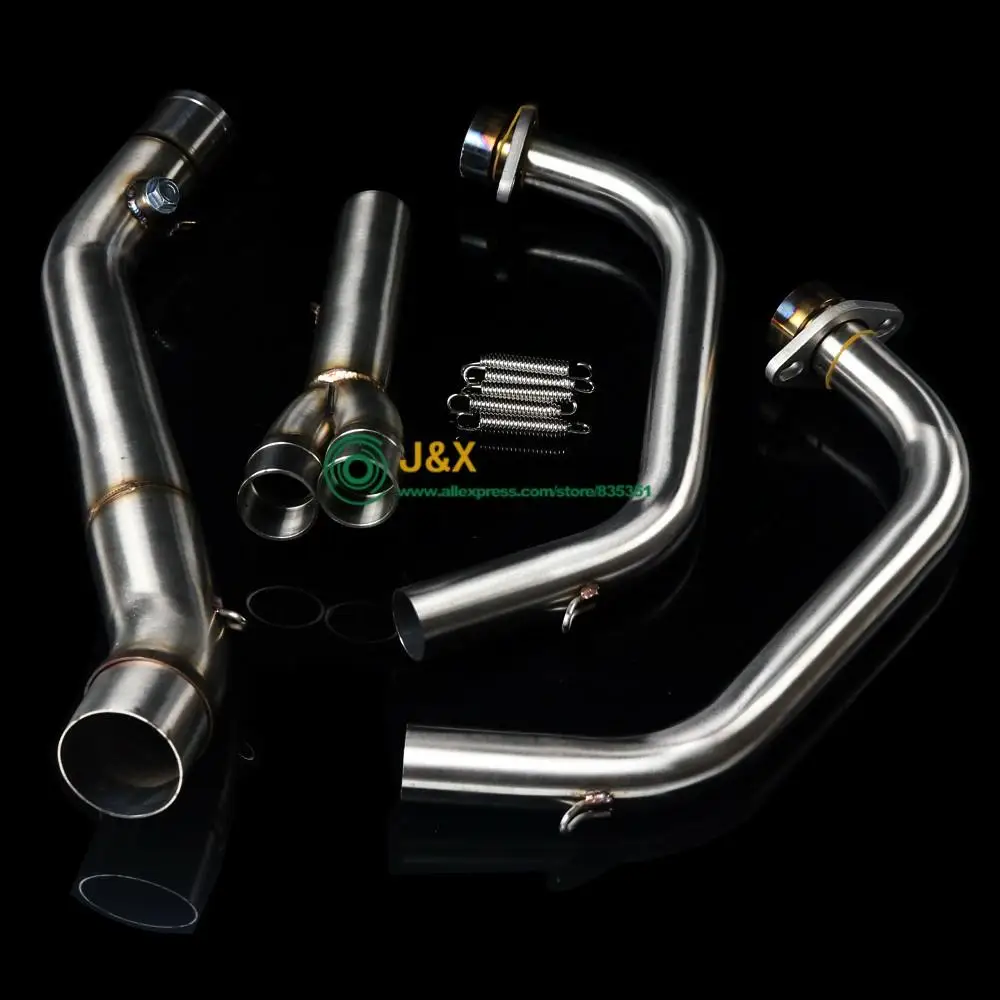 

MT-03 MT03 R25 R3 motorcycle exhaust muffler Full system contact middle pipe + exhaust FOR Yamaha R25 R3 2014-2016 with sticker