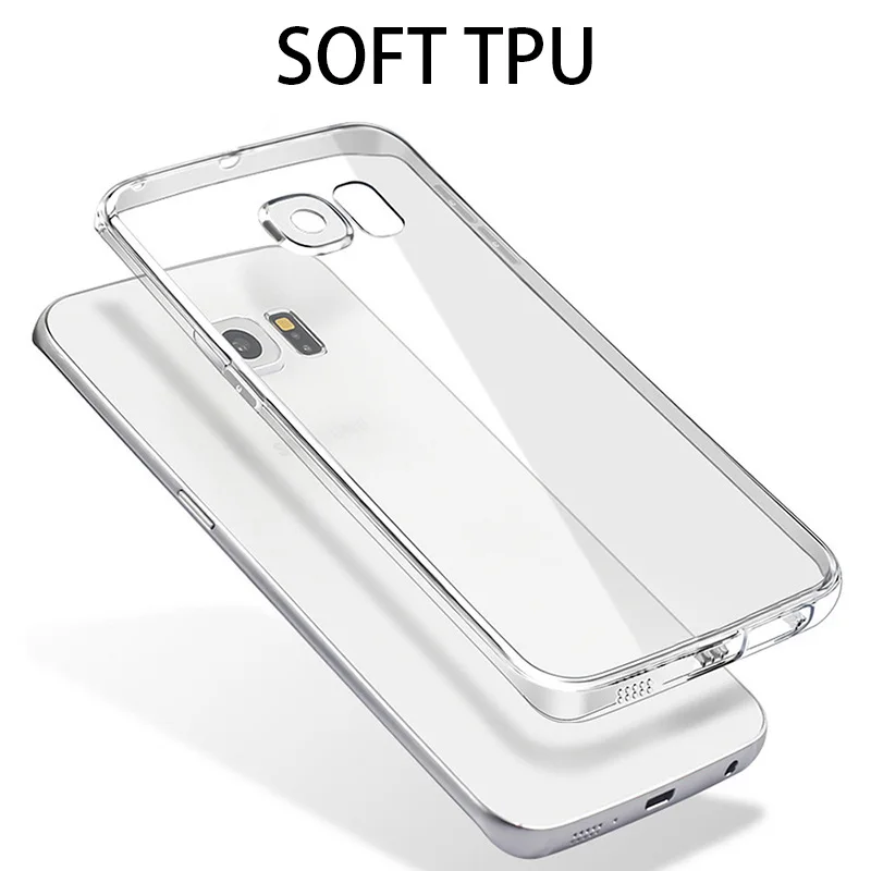 Мягкий прозрачный чехол из ТПУ для Samsung Galaxy S10 Plus Lite S6 S7 edge S8 S9 Note 8 5|Бамперы| |