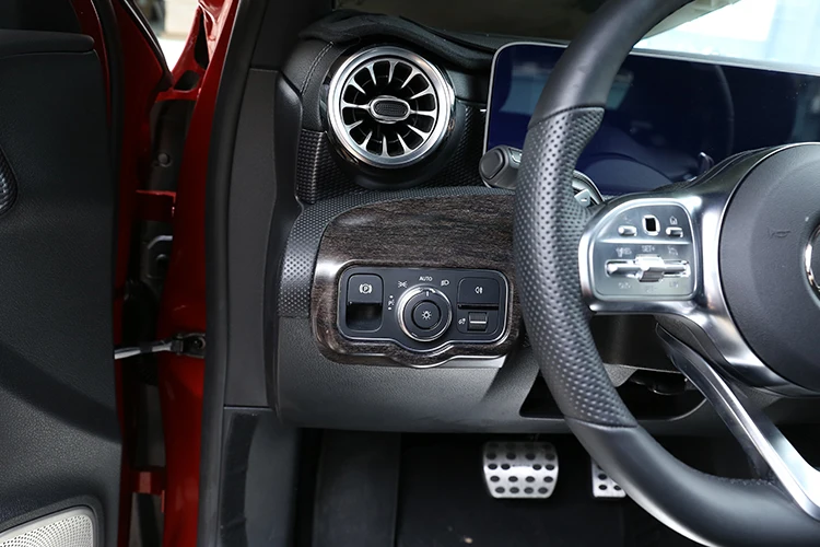 Для Mercedes Benz A Class A180 W177 LHD Дуб отделка под дерево ABS Автомобильная рама переключателя фар отделка Аксессуары