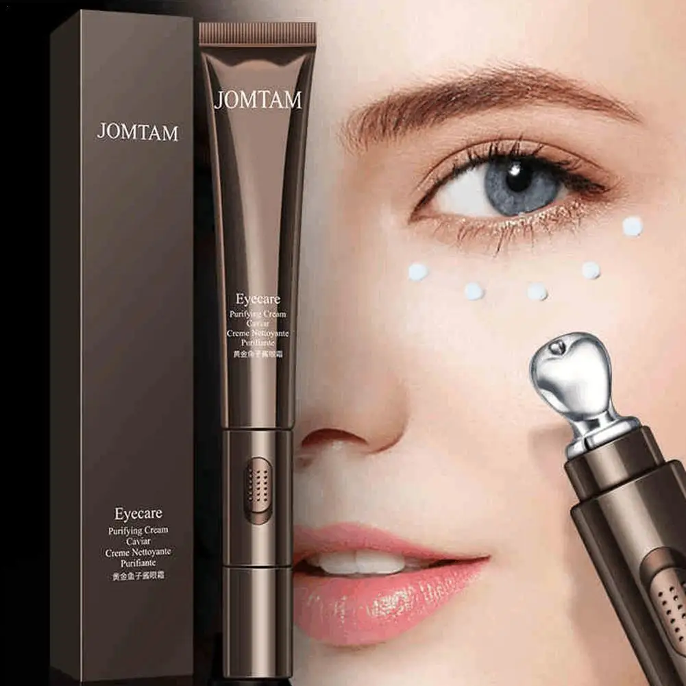 

Caviar Electric Anti Wrinkles Eye Serum With Roller Lines Puffiness Eye Circles Eye Cream Dark Anti Care Fine Patches Massa V7B1