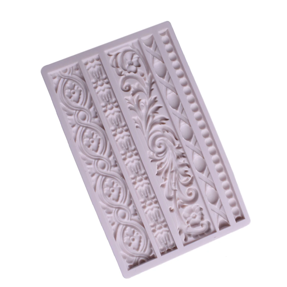 Жемчуга в виде вьющегося стебля с цветами рельефным рисунком Fondant (сахарная) торт