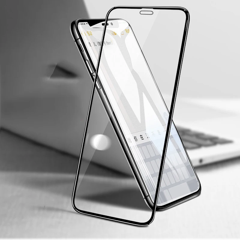 Закаленное стекло с полным покрытием для iPhone 11 Pro Max защитная пленка из