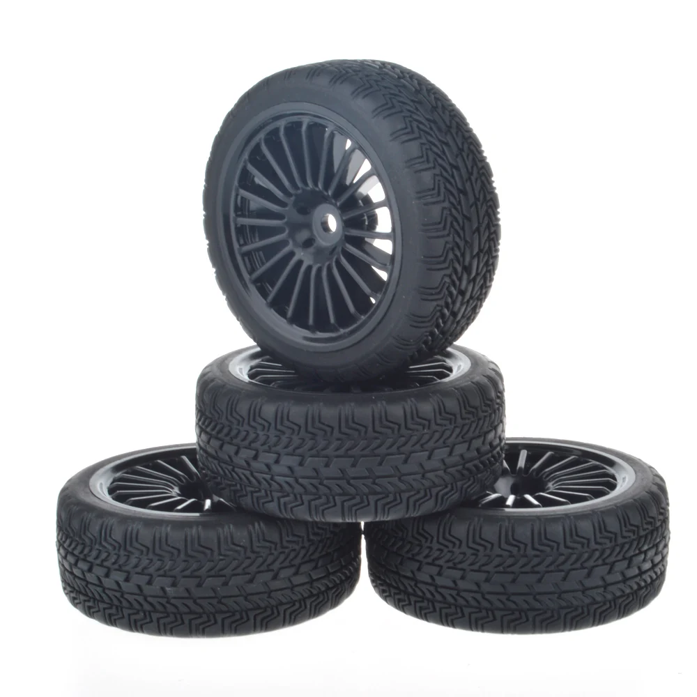 

4 шт. 1/10 мягкие резиновые шины для радиоуправляемого автомобиля/пластиковые колесные вставки для HSP HPI TT01 1:10 детали для радиоуправляемого ав...