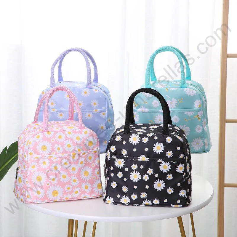 

Business thermal insulation Heat preservation portable aluminum foil waterproof lunch bag food fruit fresh daisy cooling bag