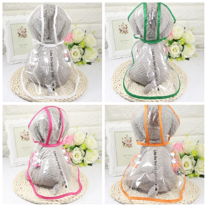 Классический стиль дождевик для собак одежда щенков ПВХ прозрачное