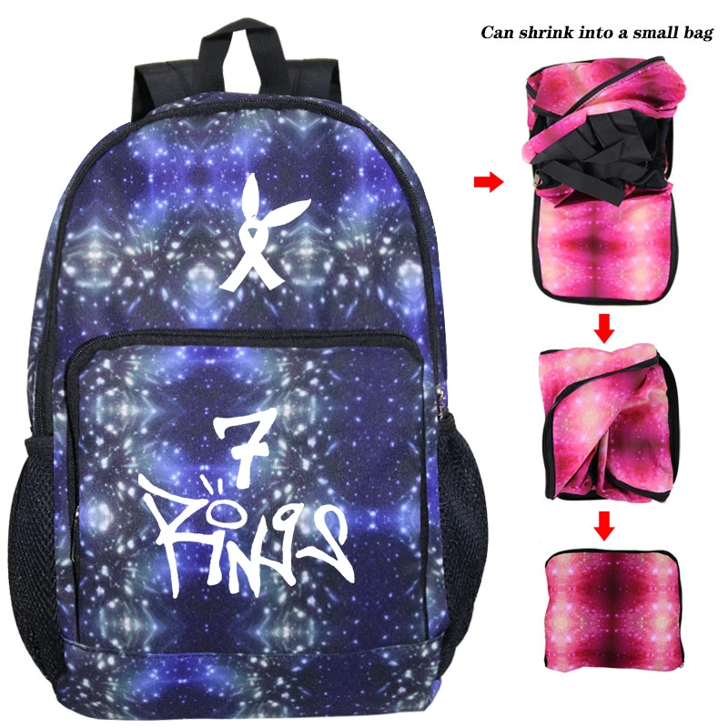 knapsack 14 Ариана Гранде рюкзак складной упакованный рюкзак женский мужской рюкзак для подростков мальчиков и девочек сумки для ноутбука/дорожные сумки Machila Escolar - Цвет: knapsack 14