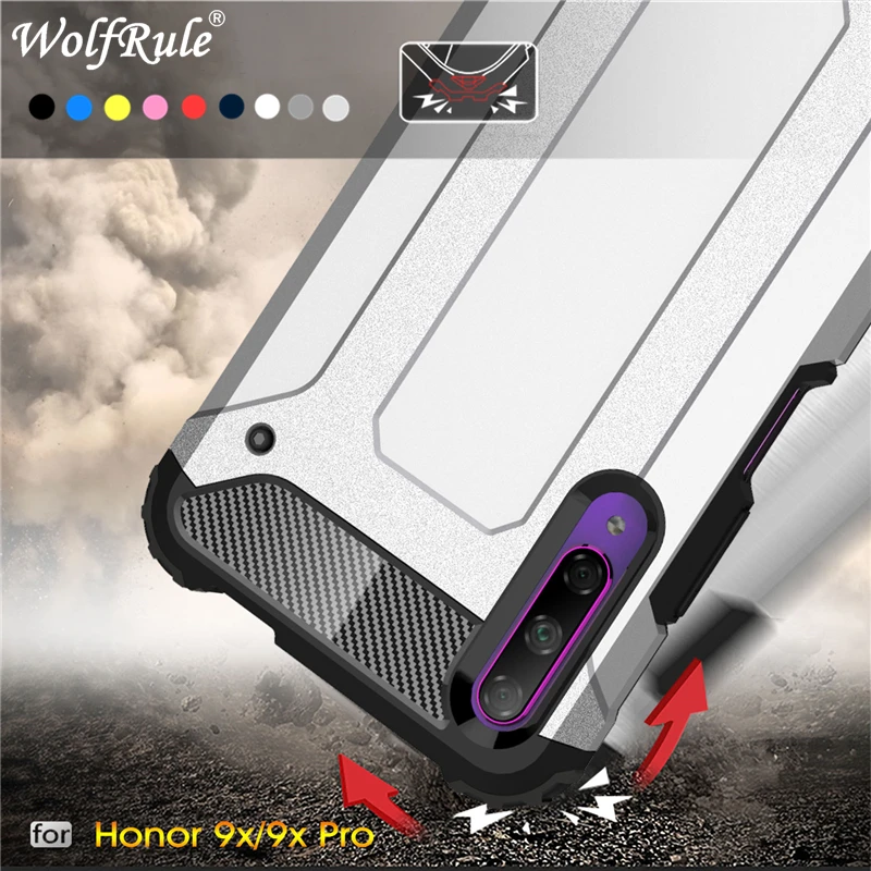 

Honor 9X Case For Phone Case Huawei Honor 9X Cover Full Wrapped Armor Hybrid PC+TPU Shockproof Cover For Huawei Honor 9X Case