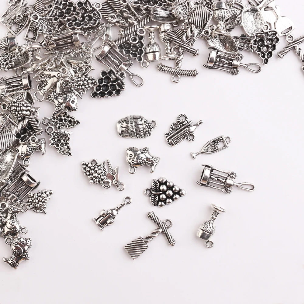 30 шт./лот женские металлические подвески в виде животных для изготовления