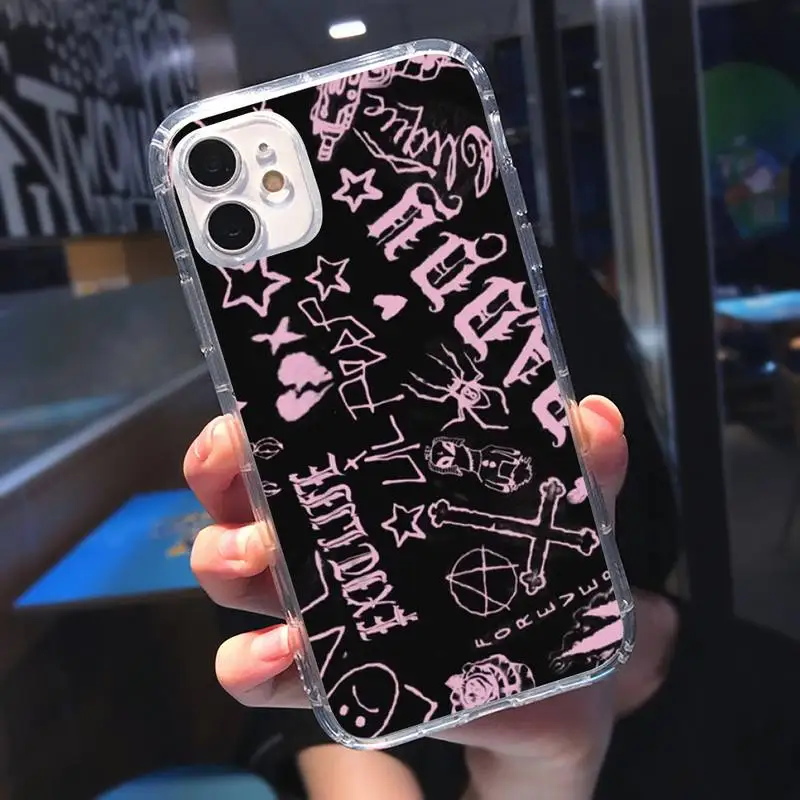 

Lil peep Rapper fashion cool Phone Case Transparent for iPhone 11 12 mini pro XS MAX 8 7 6 6S Plus X 5S SE 2020 XR
