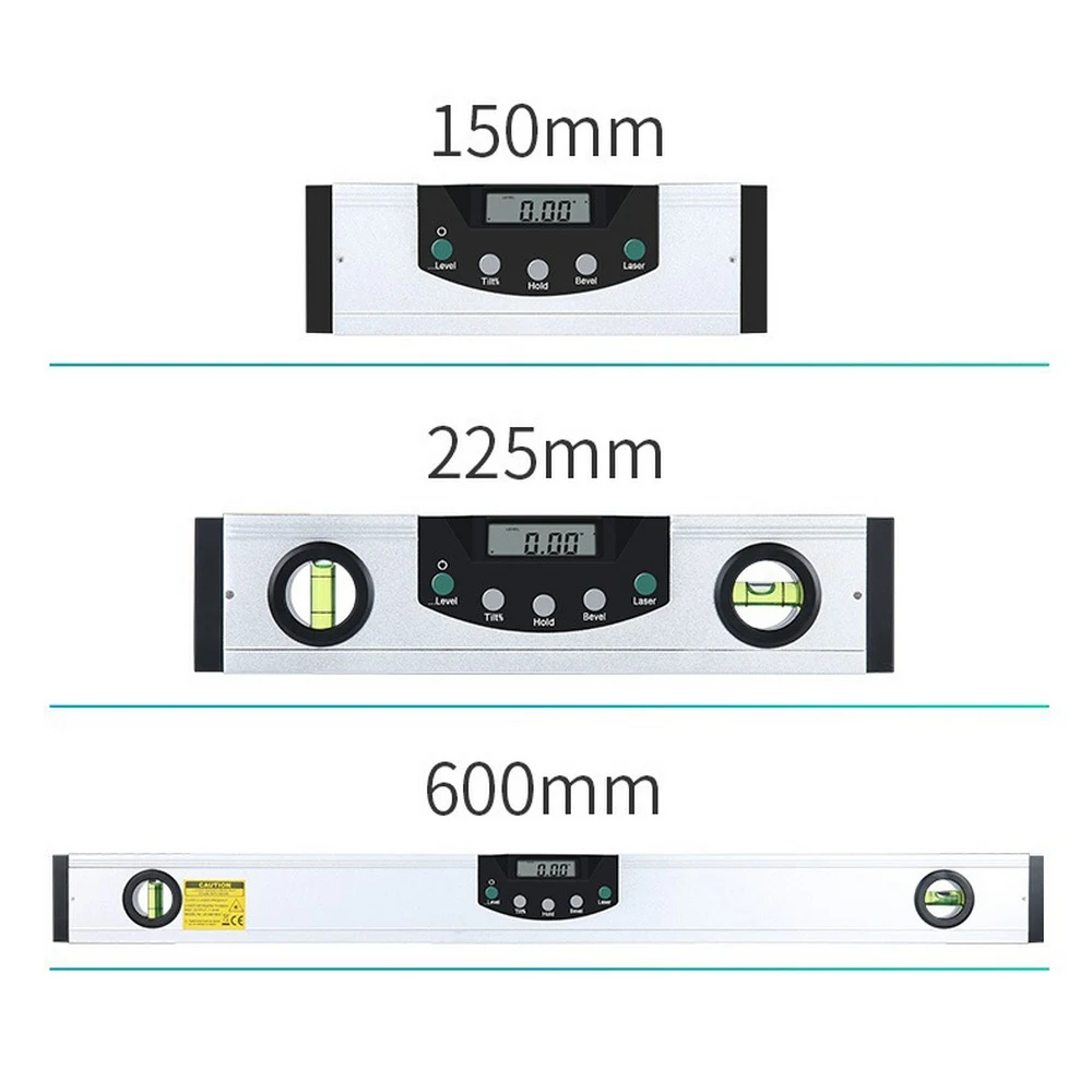 Spirit Level 150mm 200mm 600mm Digital Laser Ruler Angle Gauge Finder Horizontal Vertical Cross Line Leveler | Инструменты