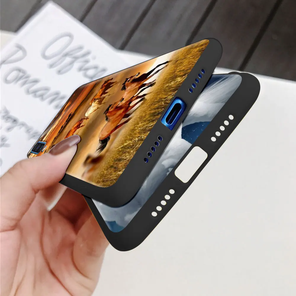 

Animal Cover For Samsung Galaxy A51 A71 A21s A70 A50 A40 A20e A12 A10 Phone Case A72 A52 5G A41 A31 Silicone Matte Shell Horse