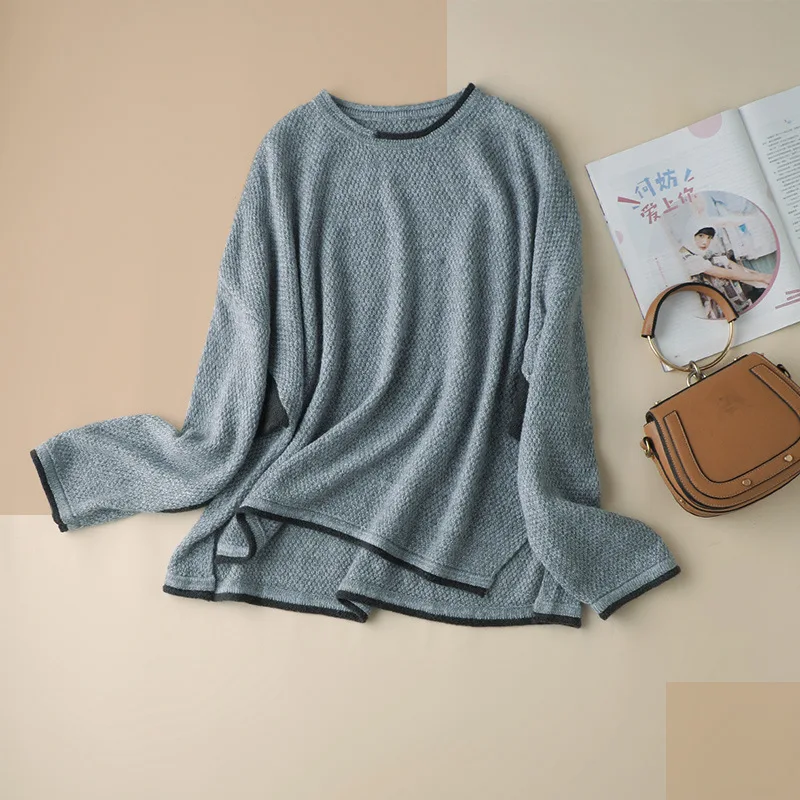 

Sweater Knitted Women for Casual and Pullovers 2021 Autumn Winter Women's Sweaters with Long Sleeves Knit