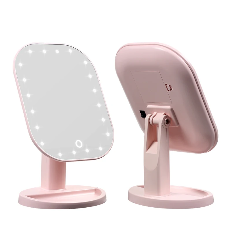 Косметическое зеркало с 20 светодиодами косметическое сенсорным диммерным