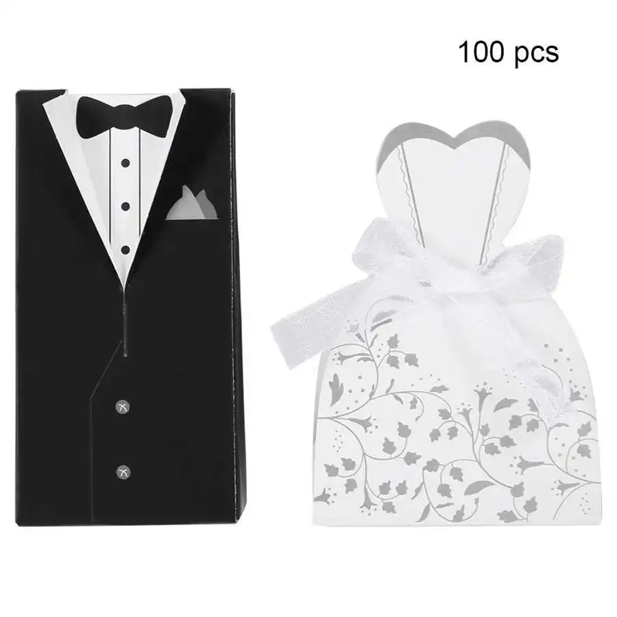 100 шт. модный Роман элегантный романтический картонный ящик для конфет подарок на