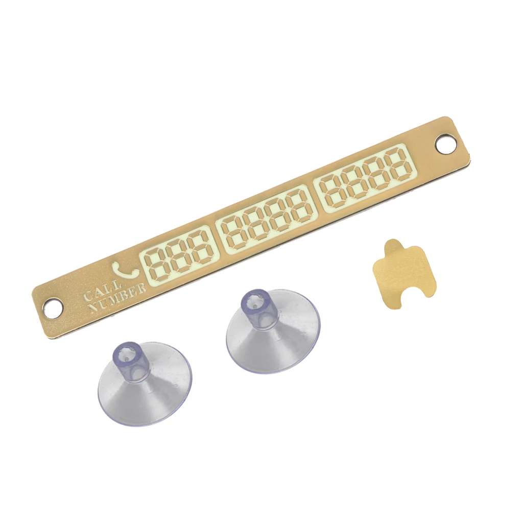 Car Styling Parking Notification Phone Number Card Luminous Plate W/Sucker | Автомобили и мотоциклы