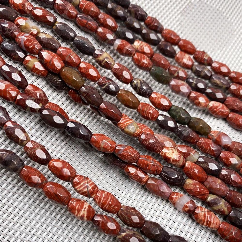 20Pcs/strand Natural Stone Beads Jewelry Making Section Rice-shaped Loose Charms DIY Necklace Bracelet Handiwork Accessory | Украшения и
