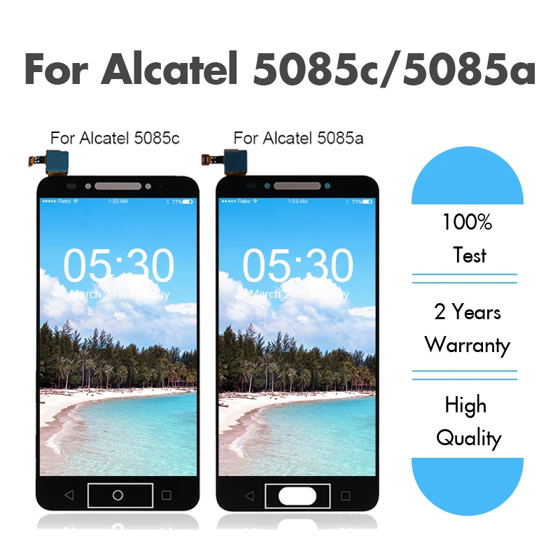ЖК-дисплей с дигитайзером сенсорного экрана для Alcatel A5 LED 5085A 5085C 5085 ремонт