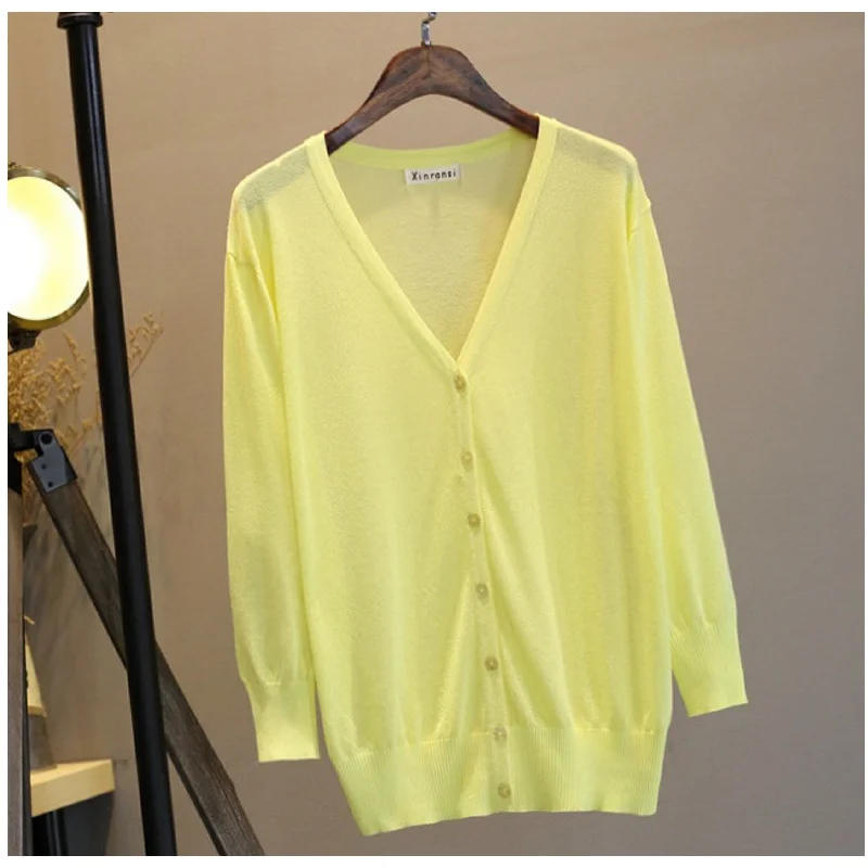 Свитер тонкий для кондиционера трикотажные женские топы размера плюс 5XL 4XL