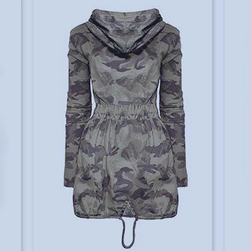 

Jacket Women 2021 New Arrival Female Army Green Printed Camouflage Jacket Chaquetas Mujer Fall Jackets For Women Coat