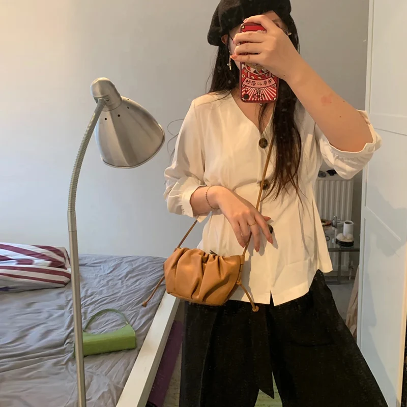 Мини сумка для помады из ПУ складная в виде облаков кошелек монет ключей Милая