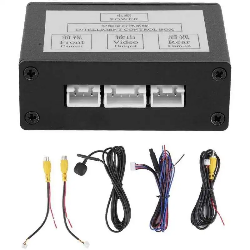 

System Video Control Converter Auto Side/Rearview Rear View Control Box with Manual Switch Front View Car Parking Camera Video