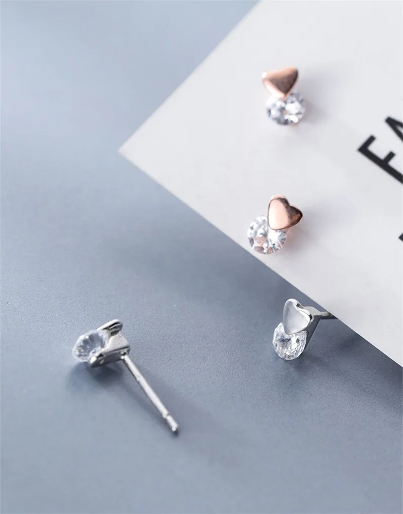 DAIWUJAN корейские Инс Стерлинговое Серебро 925 пробы глянцевое сердце