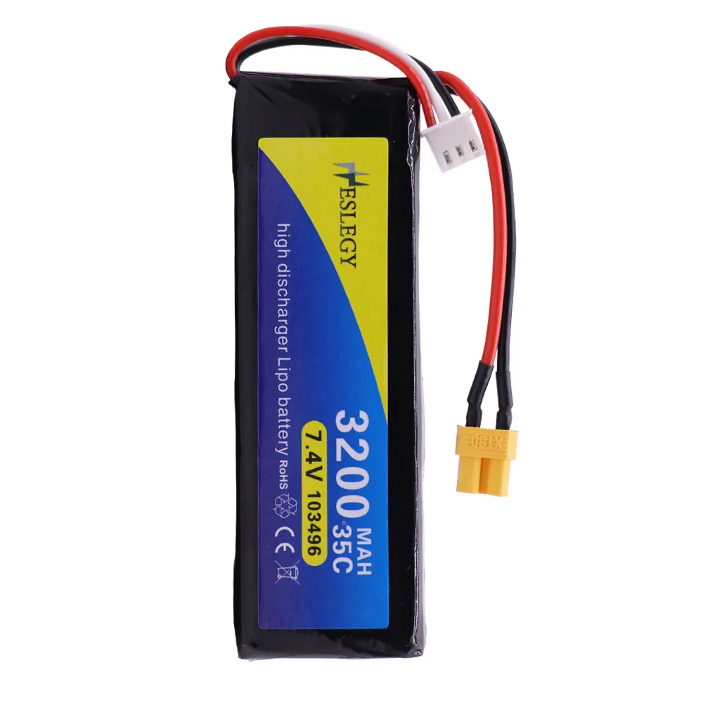 7 4 В 3200 мАч 35C 2S литий-полимерный аккумулятор XT30 штекер с USB зарядным устройством